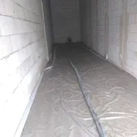 Пример работ по укладке полусухой стяжки пола в торговом павильоне в Люберцах