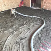 Пример работ по укладке полусухой стяжки пола в частном доме в Люберцах