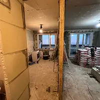 Пример работ по полусухой стяжке пола в однокомнатной квартире